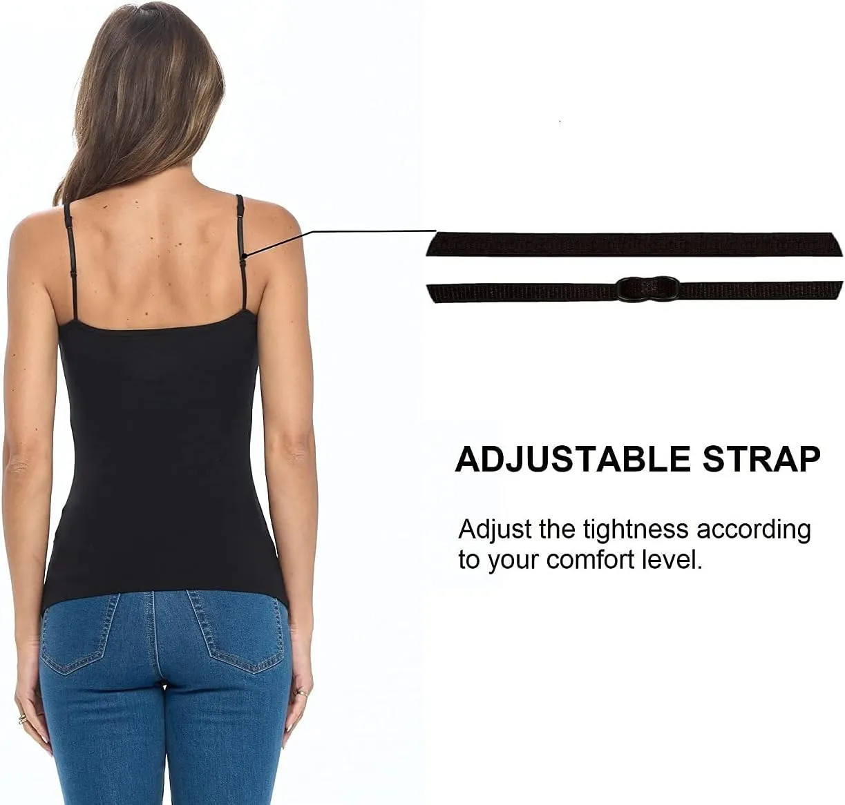 Natural Uniforms Women's Camisole Tank Top-Breathable Cotton Stretch Multi Pack of 4