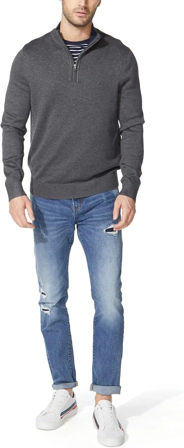 Nautica Men's Quarter-Zip Sweater