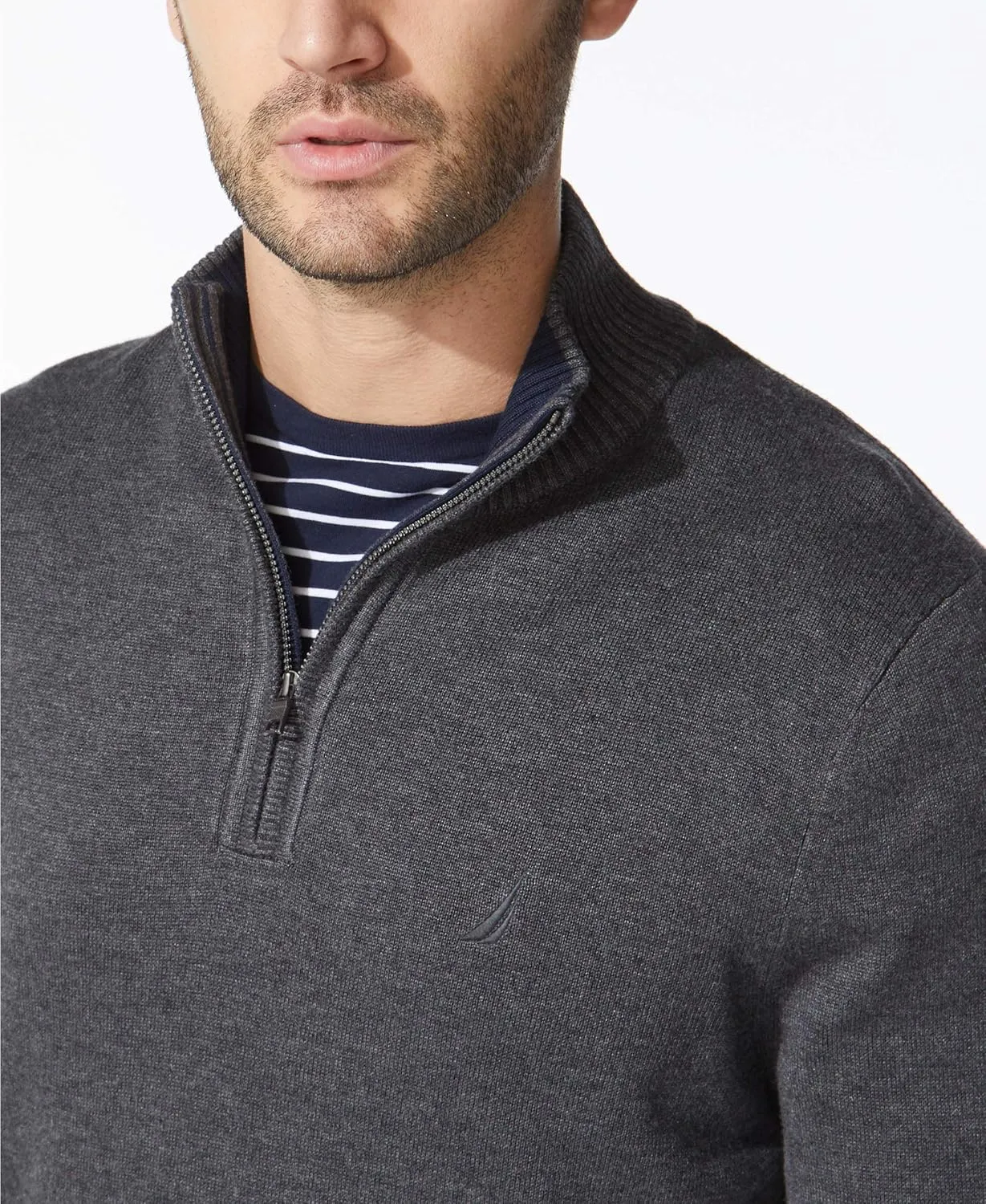 Nautica Men's Quarter-Zip Sweater