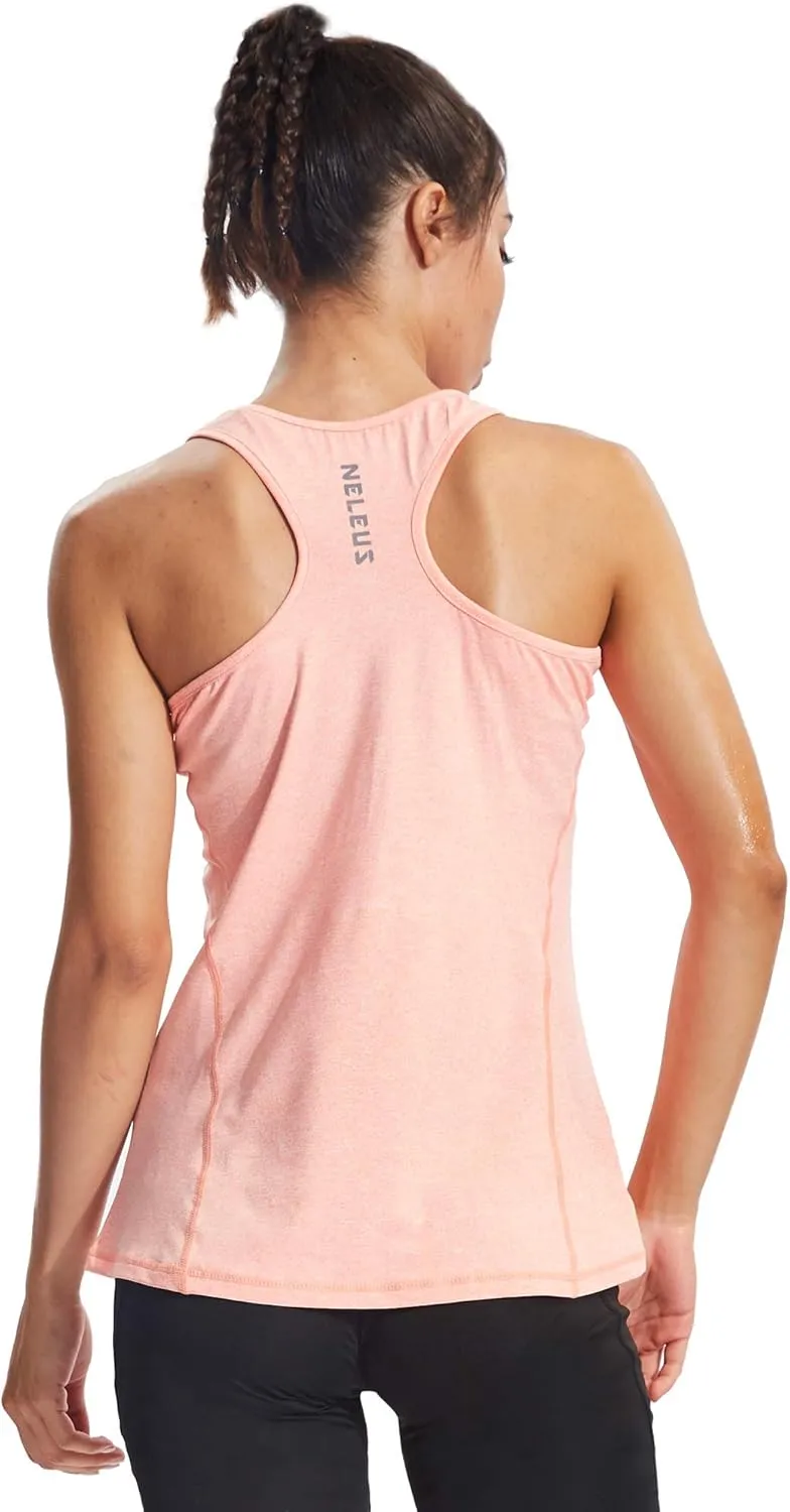 NELEUS Women's Workout Tank Top Racerback Yoga Tanks Athletic Gym Shirts