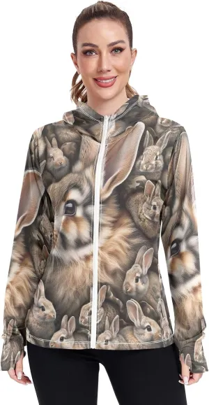 ODAWA Womens Upf Hoodie UV Cooling Hoodie Summer Clothing Sun Shirts
