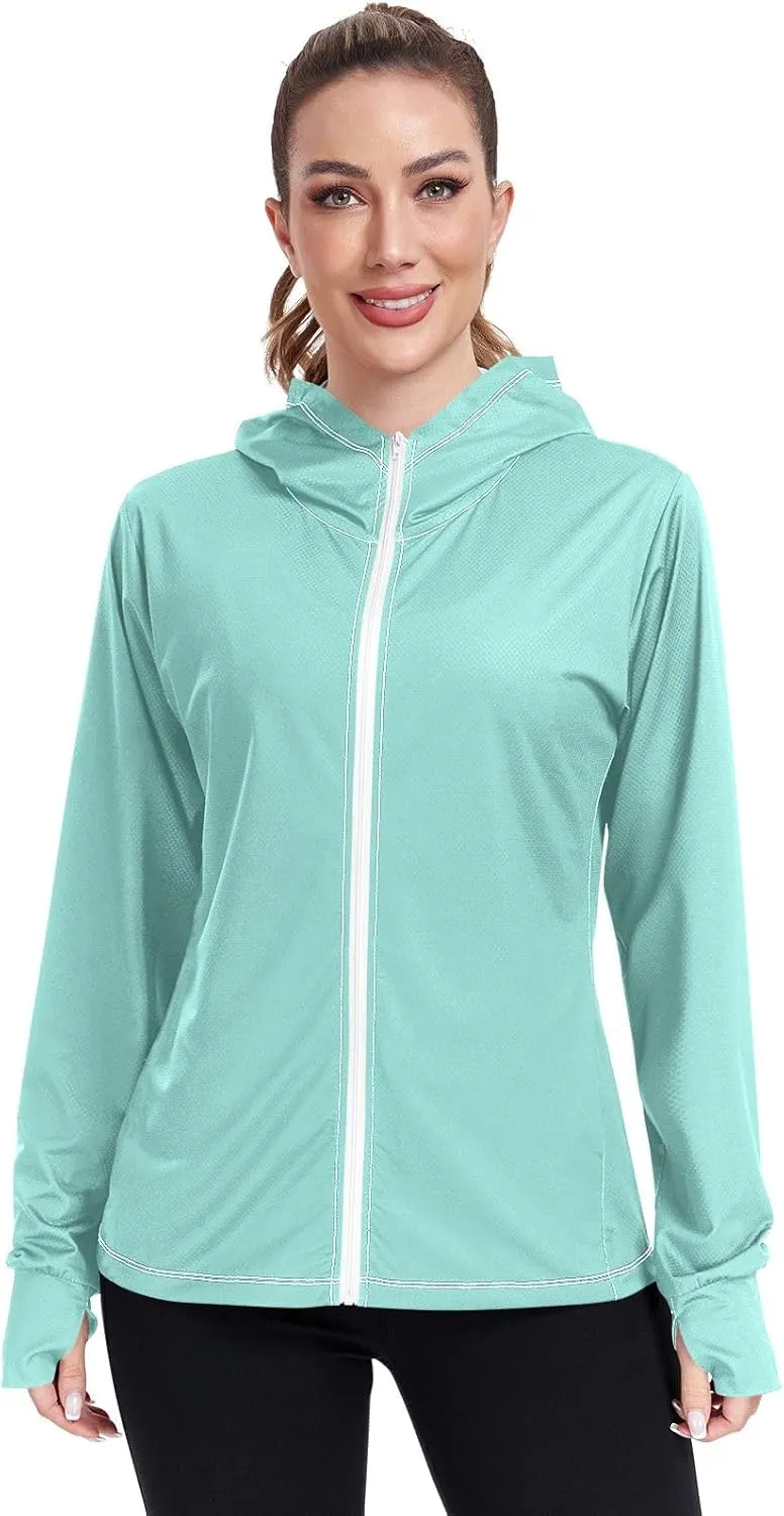 ODAWA Womens Upf Hoodie UV Cooling Hoodie Summer Clothing Sun Shirts