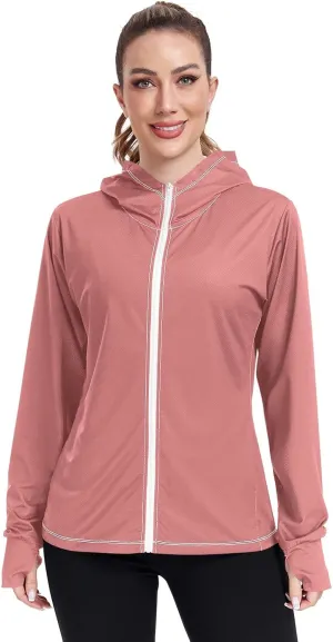 ODAWA Womens Upf Hoodie UV Cooling Hoodie Summer Clothing Sun Shirts
