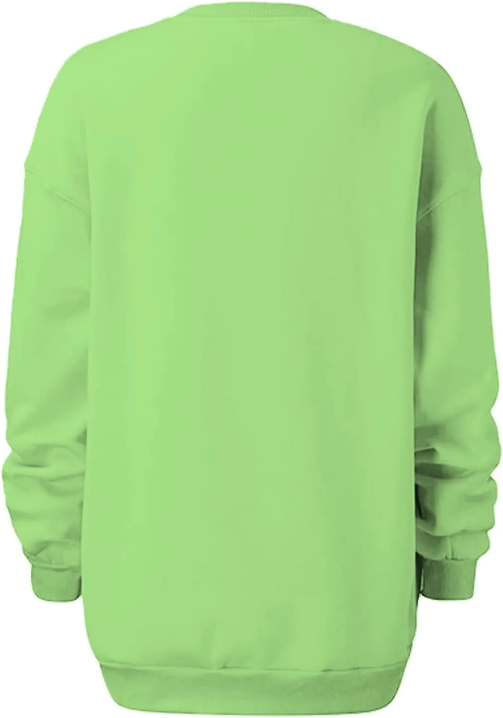 Oversized Crewneck Sweatshirt Women Trendy y2k Clothes Teen Girls Long Sleeve Drop Shoulder Pullover Fleece Sweatshirts