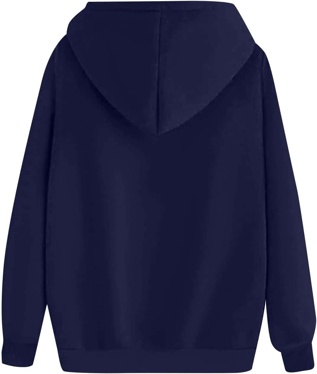 Oversized Hoodies for Women Loose Long Sleeve Crew Neck Sweatshirts Hooded Classic Solid Pullover with Pockets