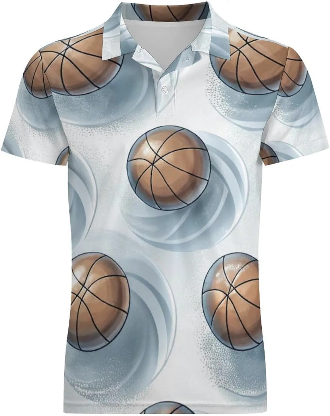 Owl Pattern Men's Short Sleeve Polo Shirts Regular-Fit Quick-Dry Casual Golf T-Shirts Summer Pullover Tennis T-Shirt Tops