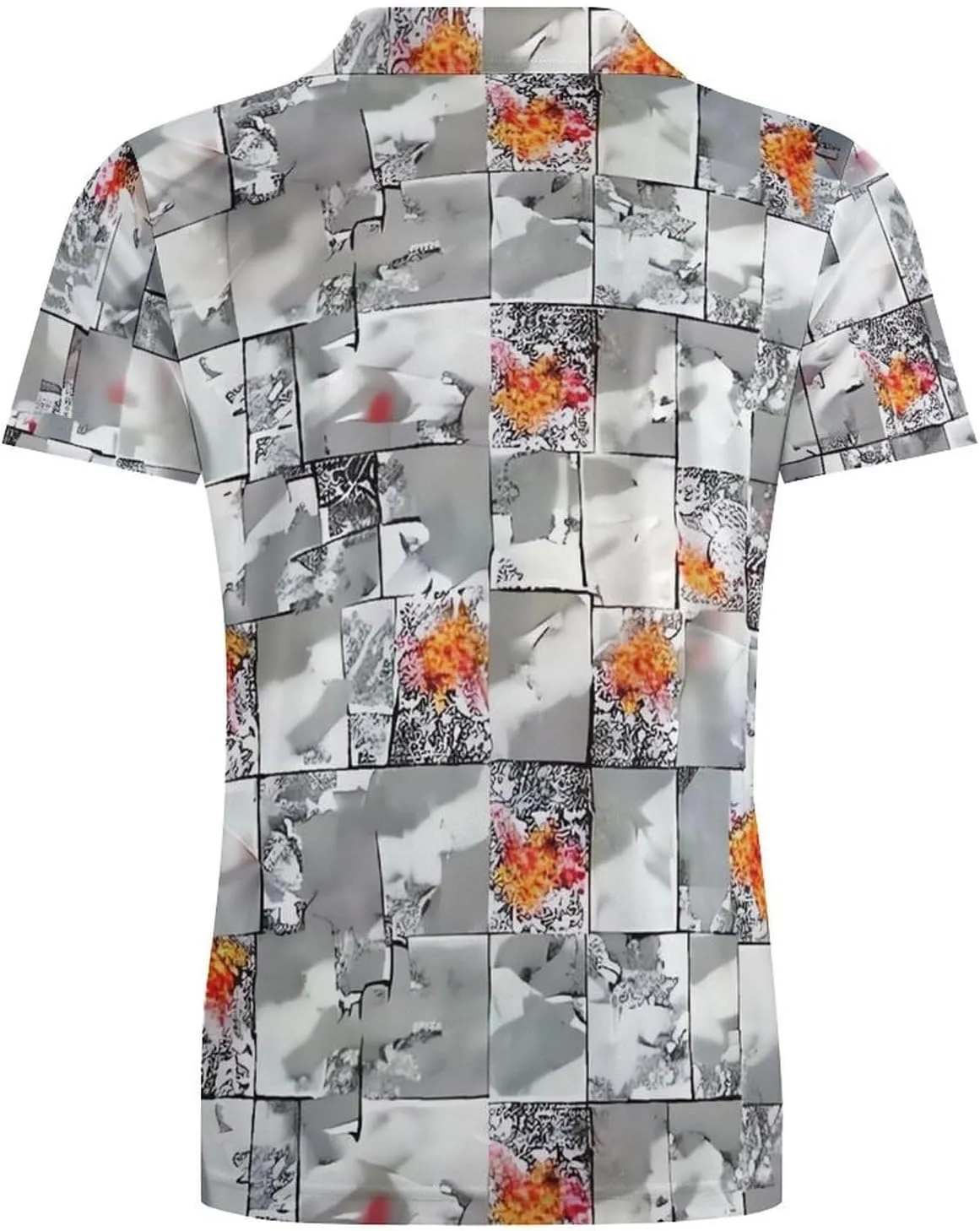 Owl Pattern Men's Short Sleeve Polo Shirts Regular-Fit Quick-Dry Casual Golf T-Shirts Summer Pullover Tennis T-Shirt Tops
