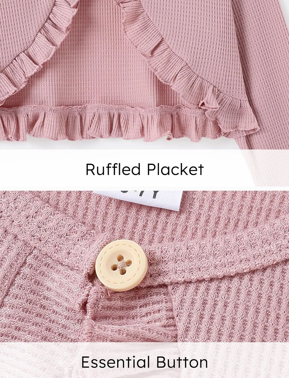 PATPAT Girl Sweater Long Sleeve Ruffle Knit Dress Cover Cardigan Shrug Sweater for Girls 5 Years-10 Years