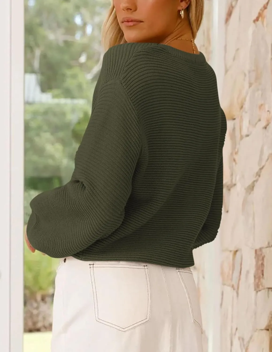 PRETTYGARDEN Womens Fall Sweaters 2025 Casual Loose Crewneck Ribbed Long Sleeve Top Knit Pullover Sweater