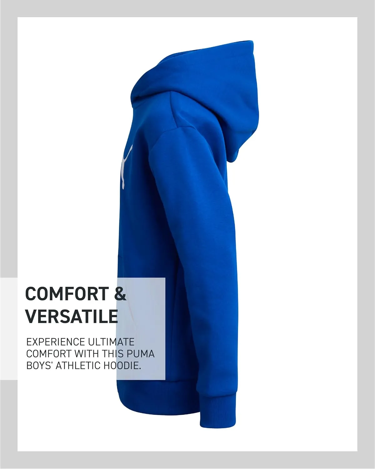 PUMA Boys' Athletic Hoodie - Fleece Pullover Hoodie Sweatshirt with Kangaroo Pockets - Fashion Hoodies for Boys (Sizes: 8-20)