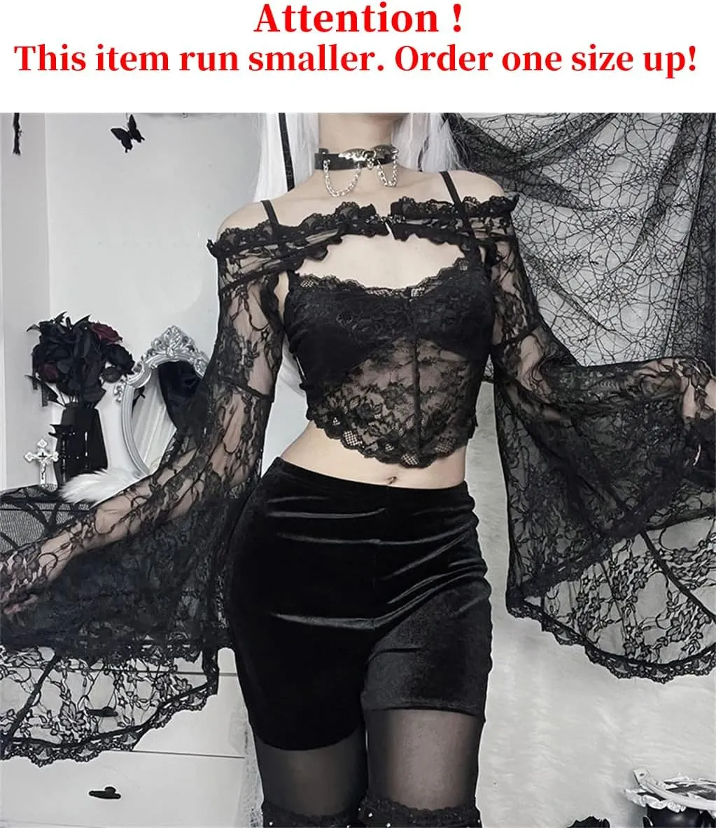 Punk Shrug for Women or Teen Girls Gothic Goth Crop Top