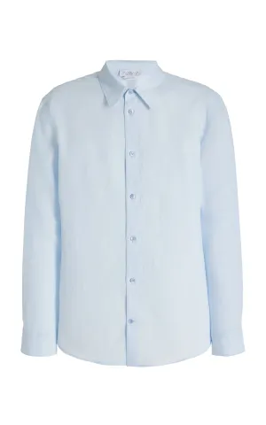 Quevedo Shirt in Light Blue Linen
