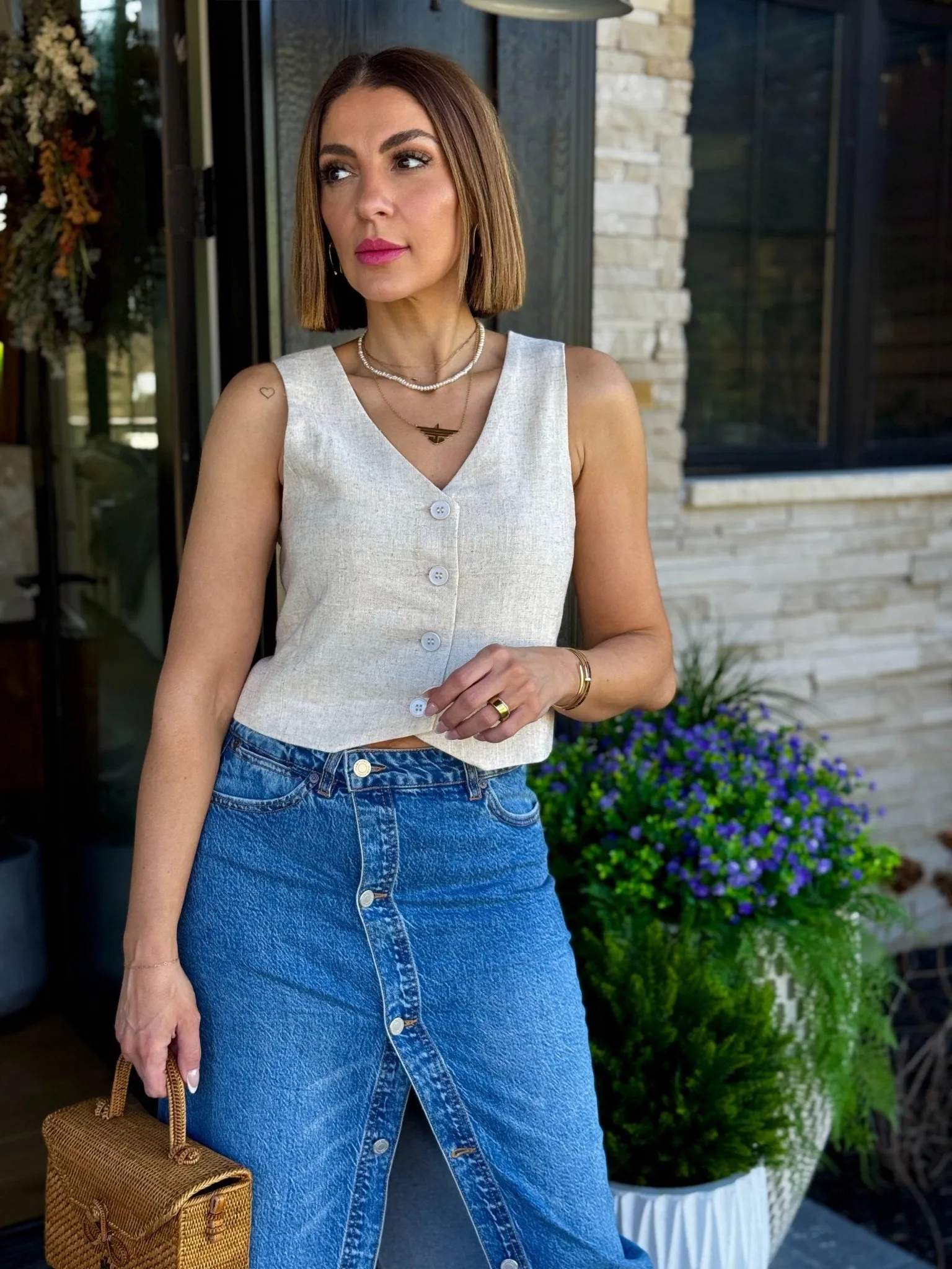Rachelle Vest (Light Beige)