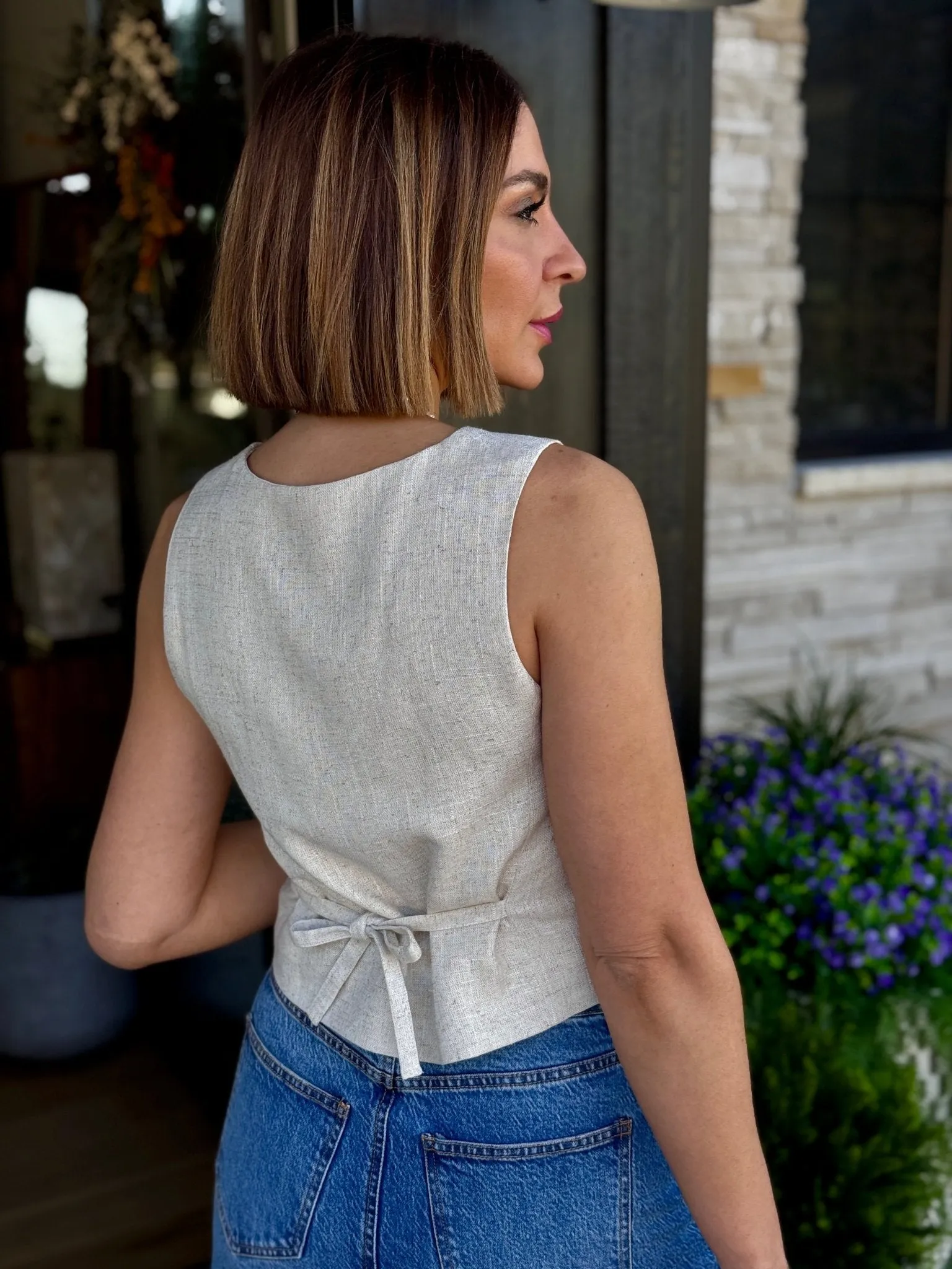 Rachelle Vest (Light Beige)