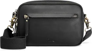 S-ZONE Top Grain Leather Crossbody Bags for Women RFID Blocking Shoulder Purses