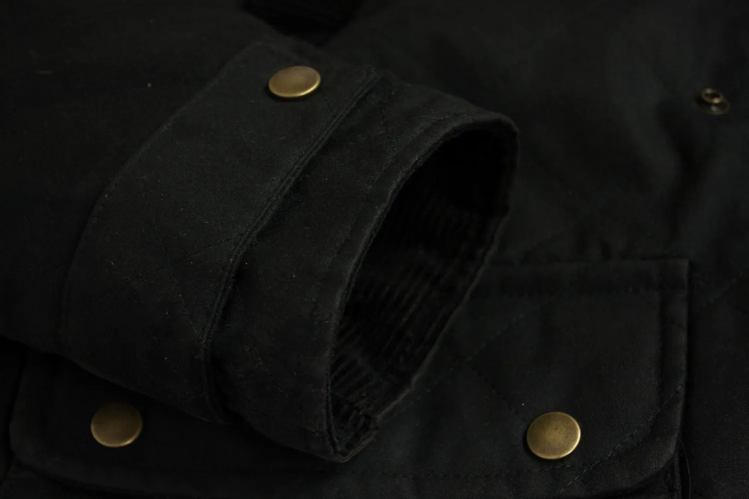 SAVVY CITIZEN Waxed Cotton Quilted Jacket, S