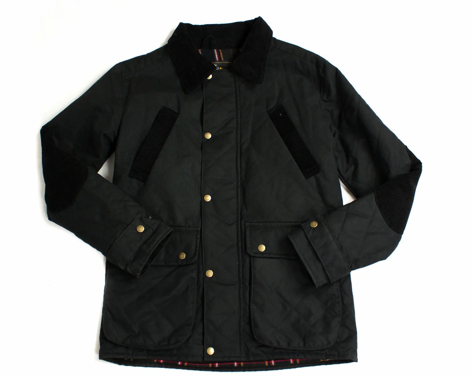 SAVVY CITIZEN Waxed Cotton Quilted Jacket, S