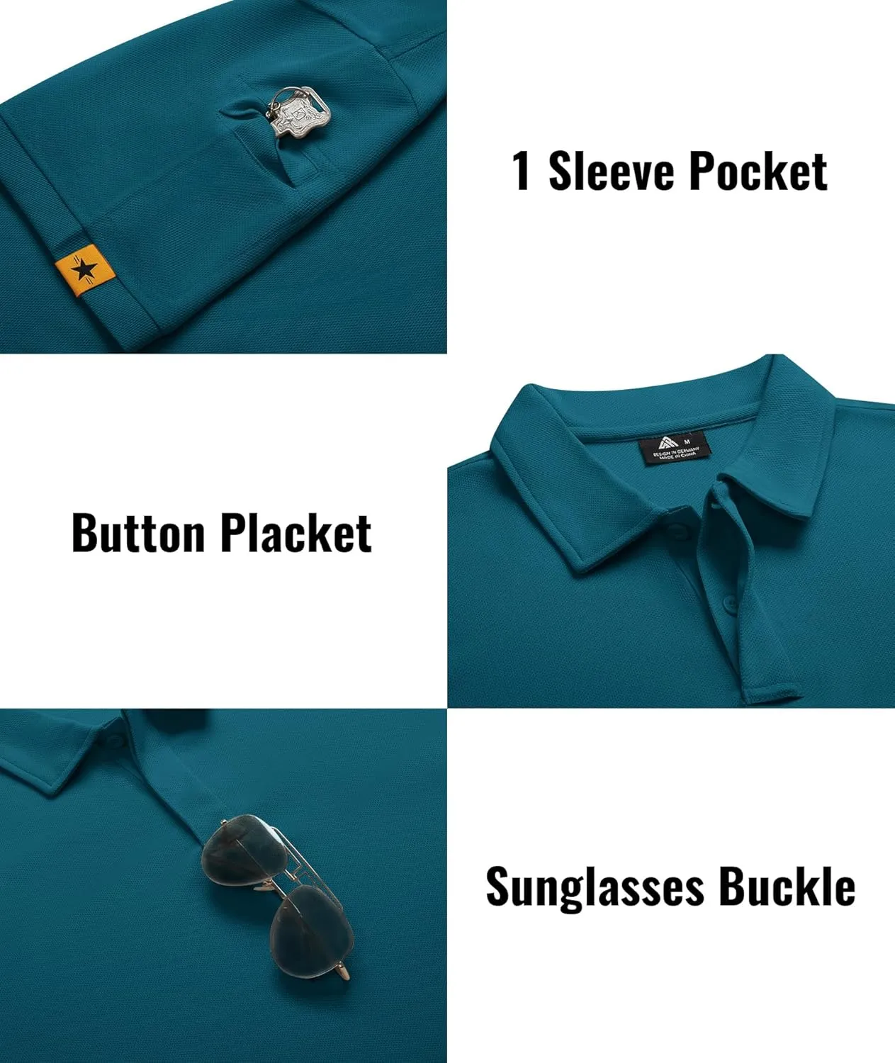 SCODI 5 Pack Mens Polo Shirts Short Sleeve Athletic Golf Polo Shirt for Men Casual Collared Summer Multipack T-Shirts