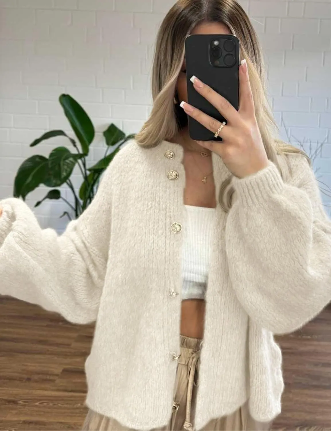 SeekMe Womens Cardigan Sweaters Casual Lightweight Long Sleeve Button Up Knit Oversized 2024 Fall Outwear