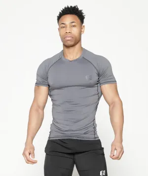 Short Sleeve Compression T | Grey