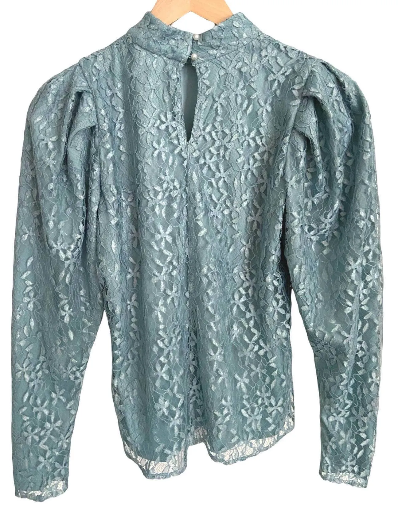 Soft Summer Blue Lace Blouse