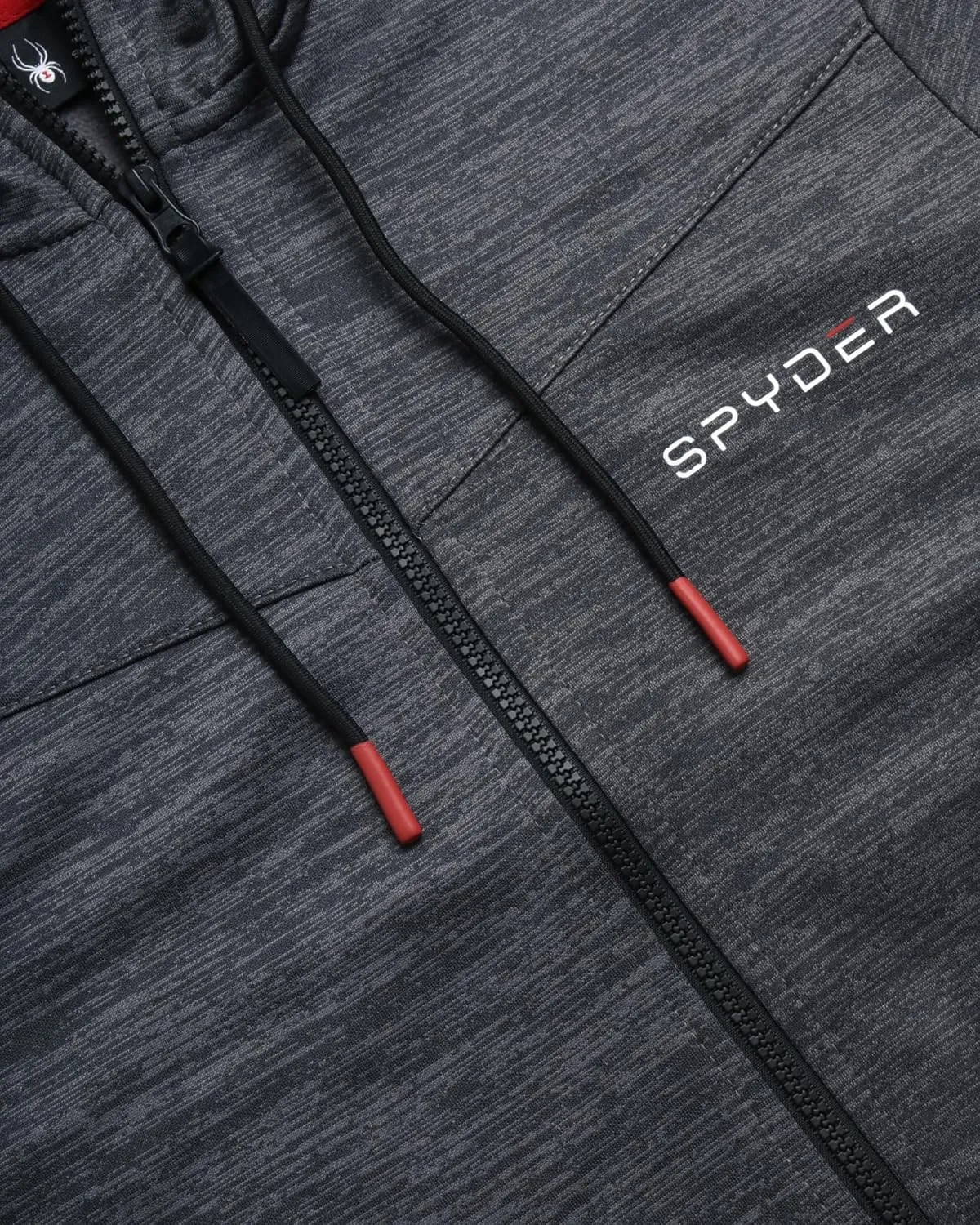 Spyder Men's Active Sweatshirt - Performance Tech Fleece Zip Hoodie Sweatshirt - Workout Full Zip Track Jacket for Men (S-XL)