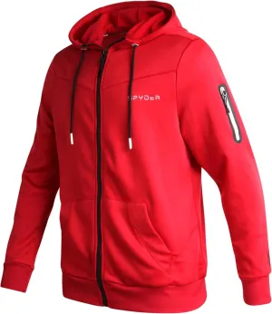 Spyder Men's Active Sweatshirt - Performance Tech Fleece Zip Hoodie Sweatshirt - Workout Full Zip Track Jacket for Men (S-XL)
