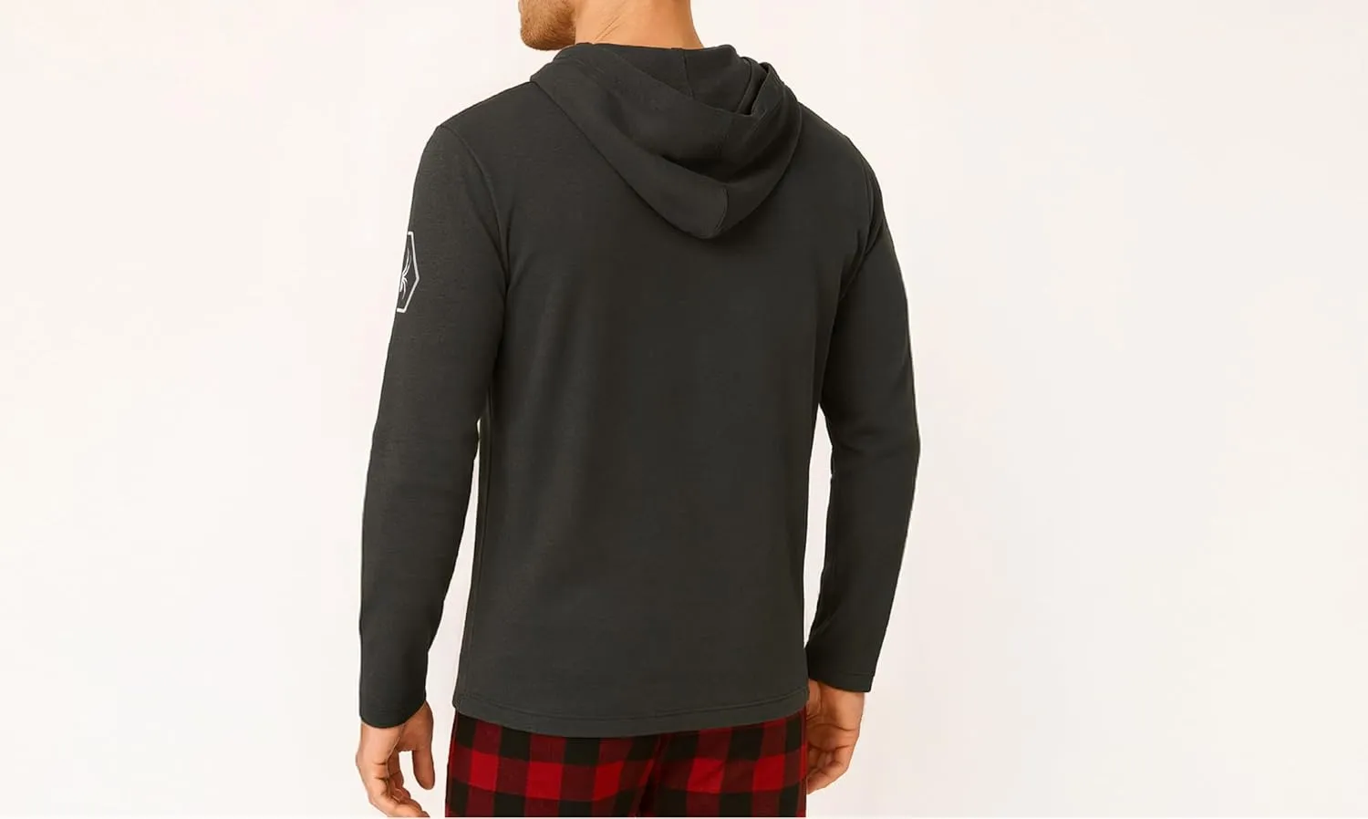Spyder Mens Crew Neck Long Sleeve Hooded Undershirts/Ultra Soft Stretch Sports T-Shirt Dryfit Athletic Running Workout Shirt