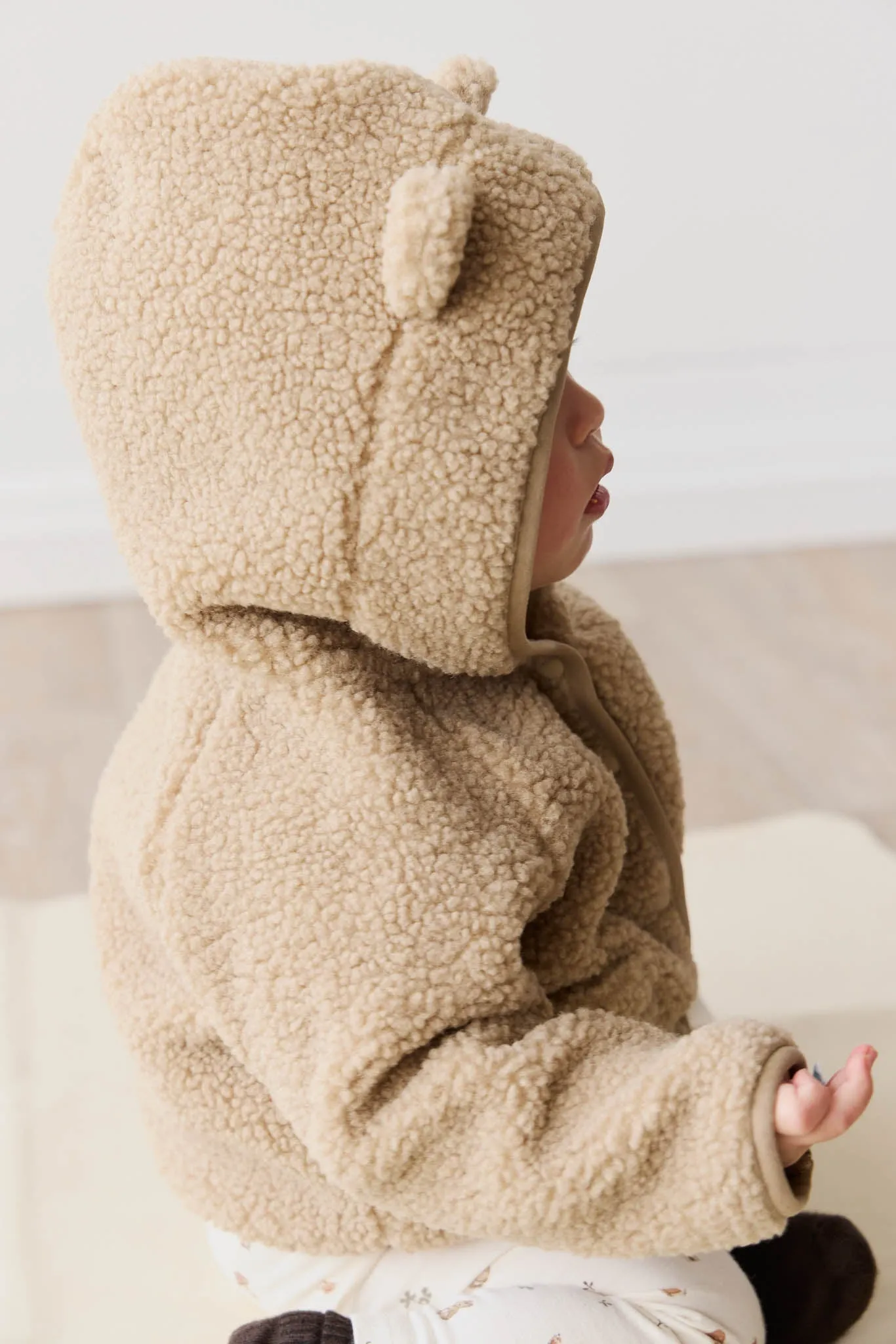 Tatum Sherpa Jacket - Cashew