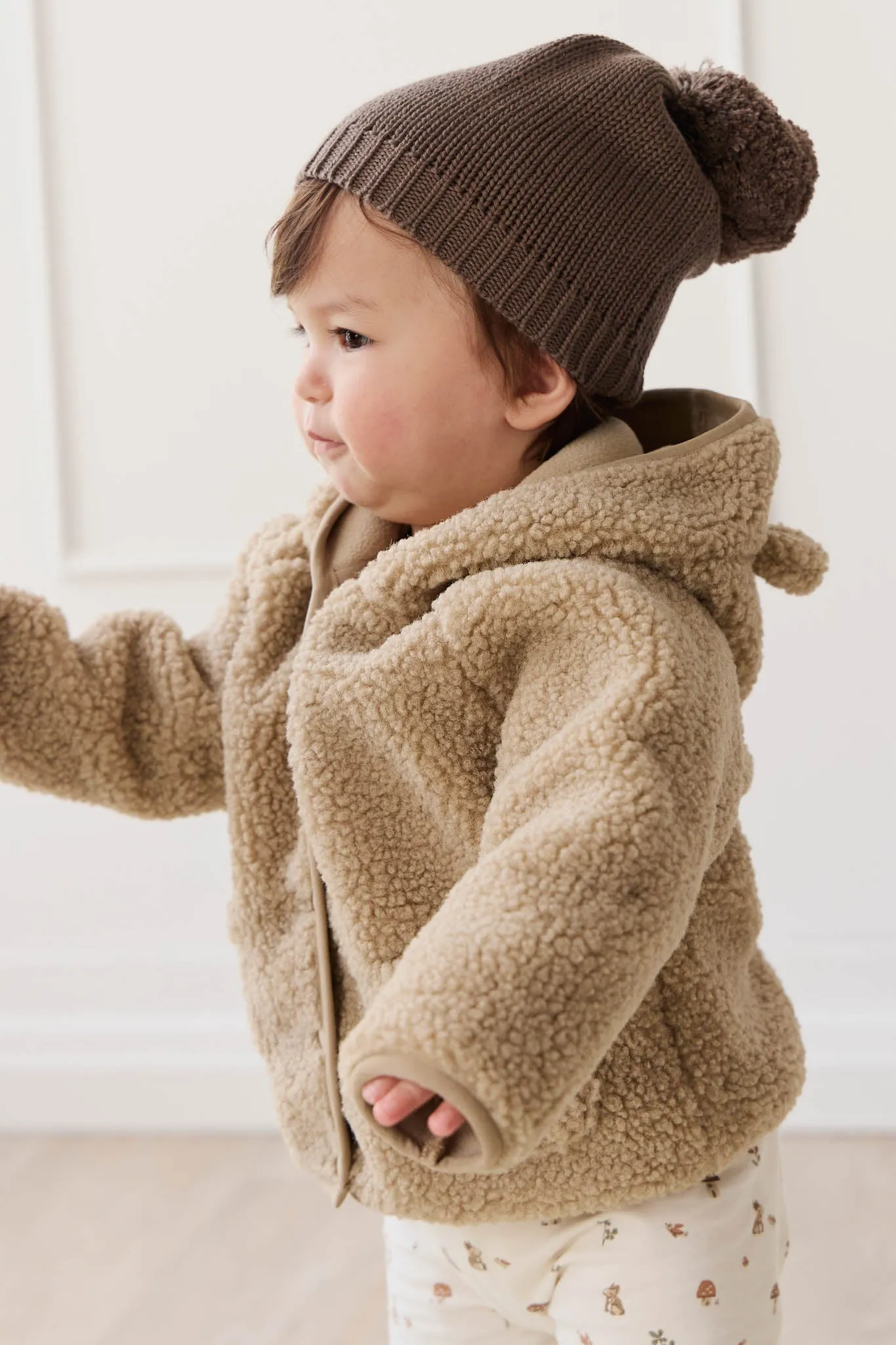 Tatum Sherpa Jacket - Cashew