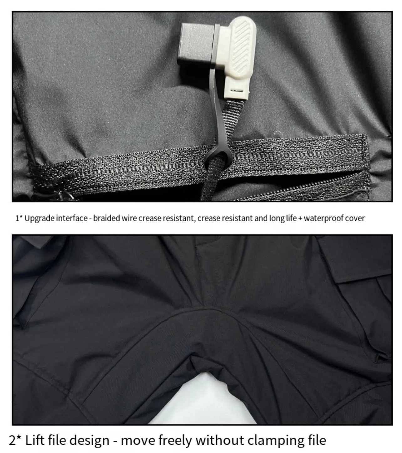 Thickened Winter Thermal Cycling Pants with Multiple Pockets and 18 Heating Zones Heated Pants With Portable Charger