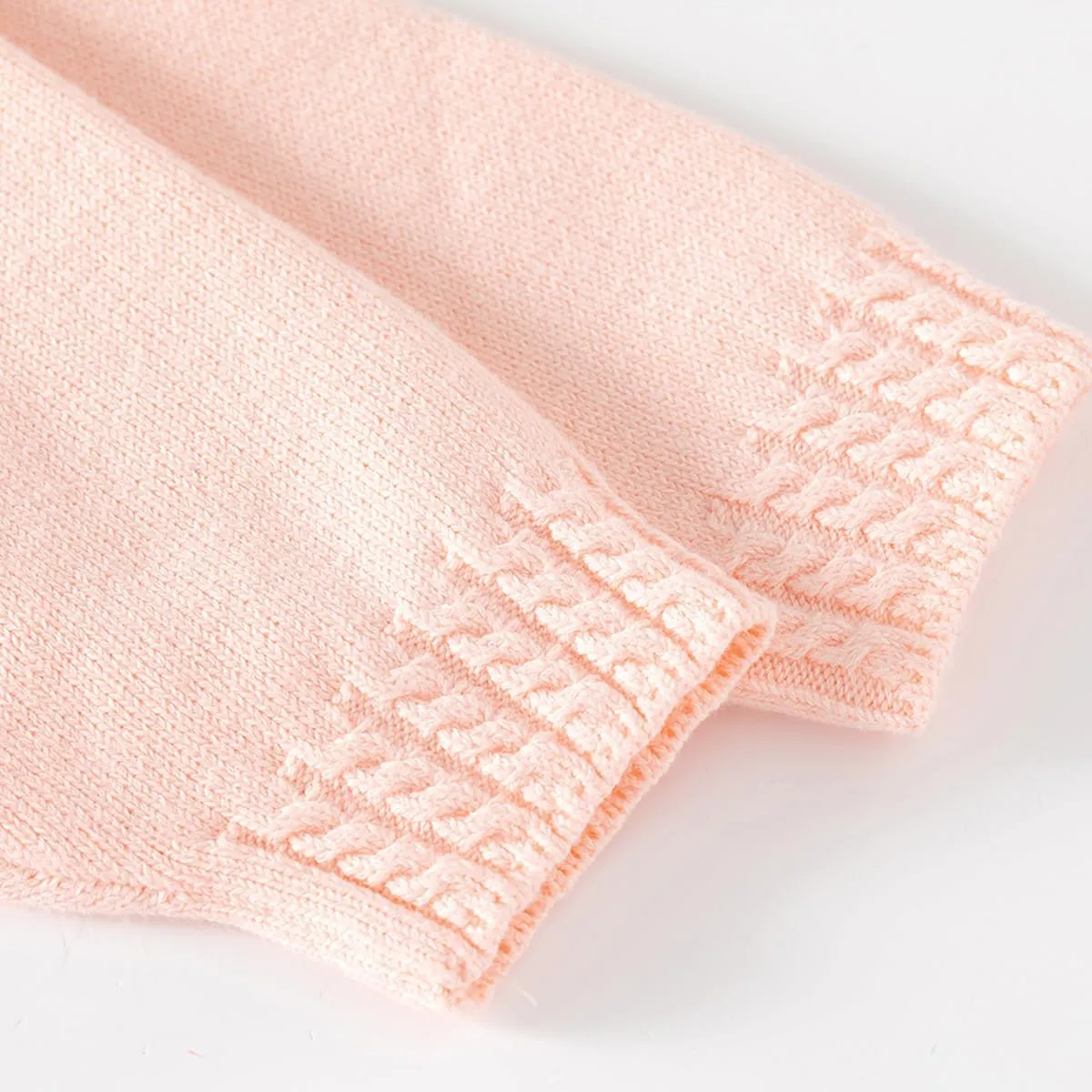 Toddler Baby Girls Cotton Knit Jacquard Sweater Cardigan, Crew Neck Spring Coat Sweater Long Sleeve Clothes Warm Tops