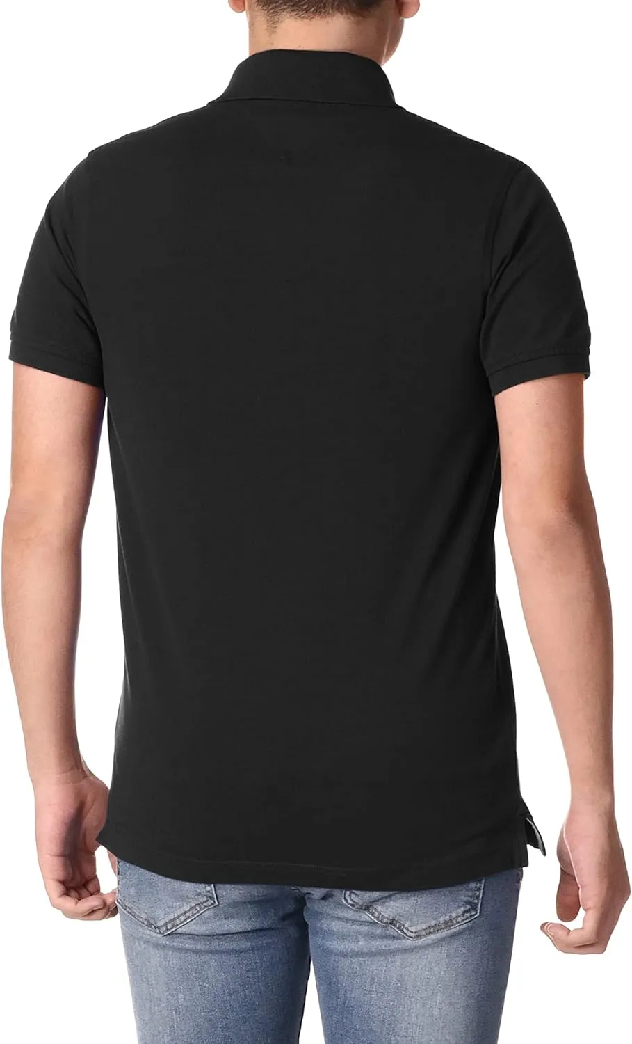 Tommy Hilfiger Men's Short Sleeve Stretch Pique Polo Shirt in Slim Fit