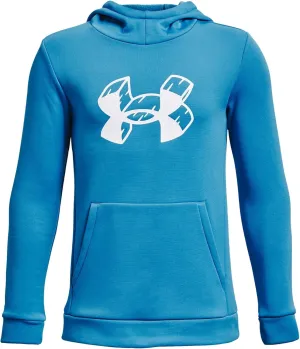Under Armour Boys Fleece Hoodie (Radar Blue/White), X-Large