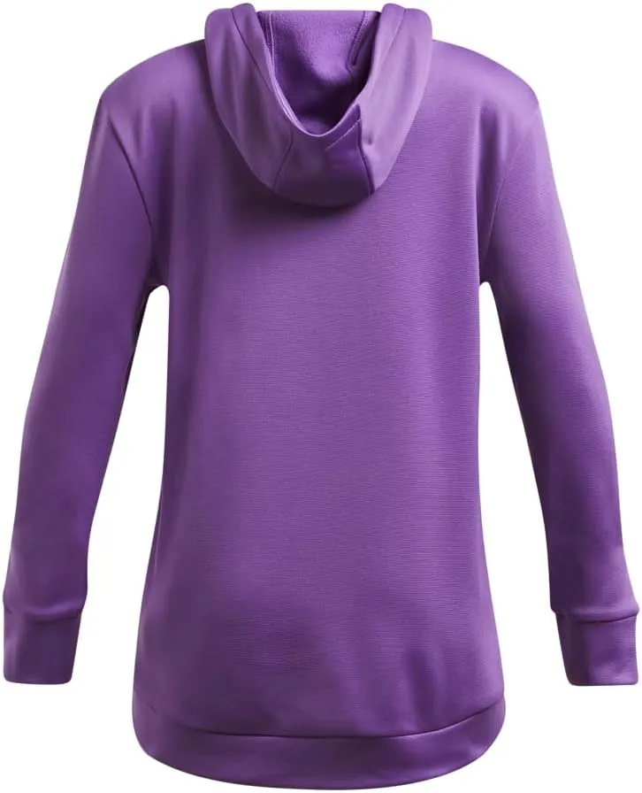 Under Armour Girls' Armour Fleece Iridescent Big Logo Hoodie
