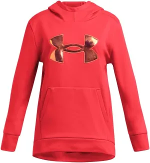 Under Armour Girls' Armour Fleece Iridescent Big Logo Hoodie
