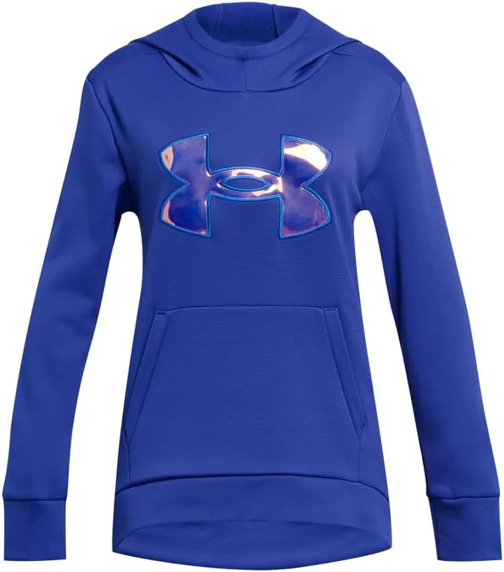 Under Armour Girls Armourfleece Iridescent Big Logo Hoodie