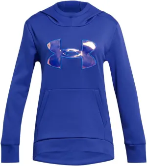 Under Armour Girls Armourfleece Iridescent Big Logo Hoodie