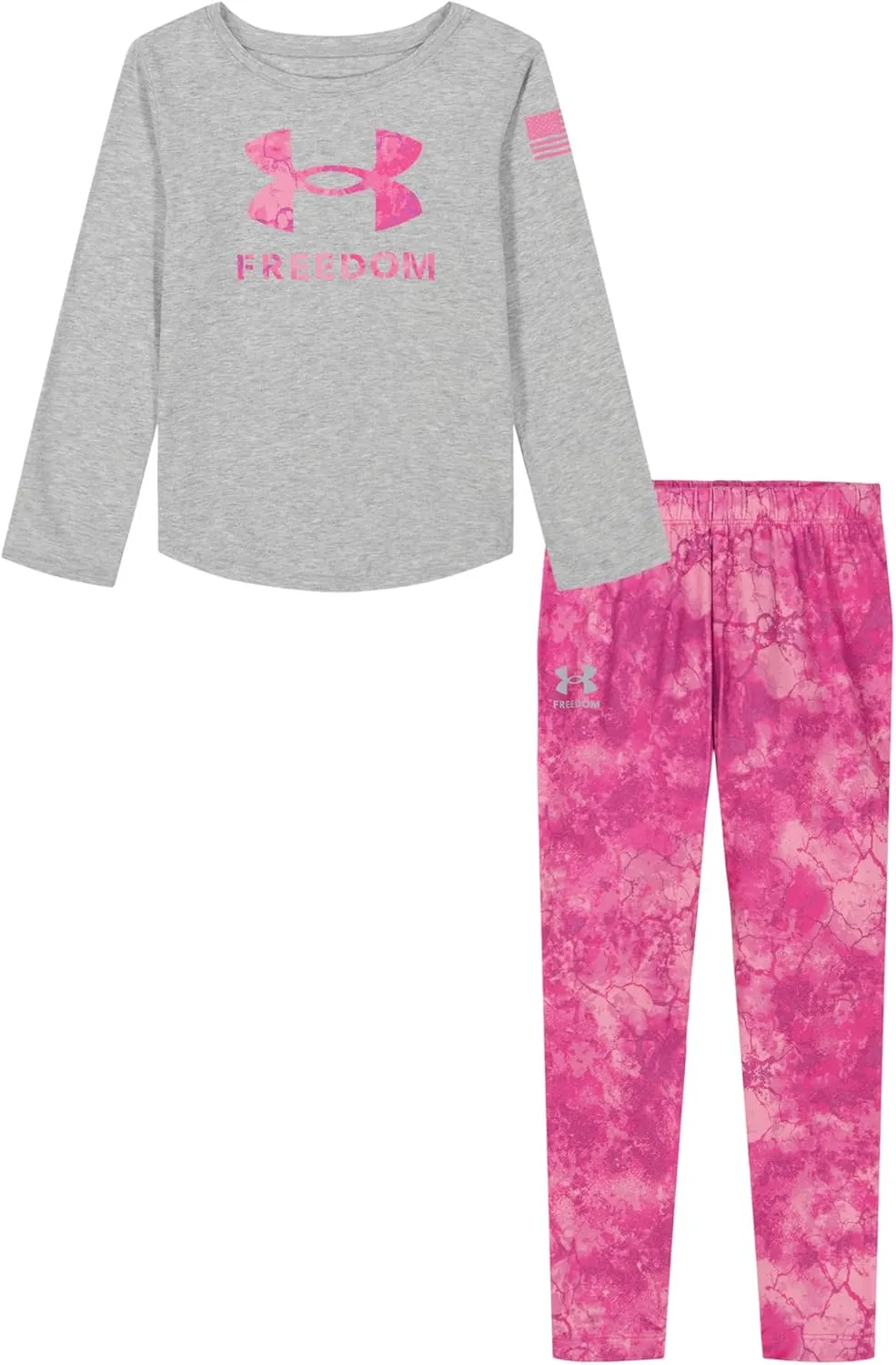 Under Armour girls Hoodie Set, Bottoms & Hoodie, Lightweight & Relaxed Fit