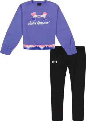 Under Armour girls Hoodie Set, Bottoms & Hoodie, Lightweight & Relaxed Fit