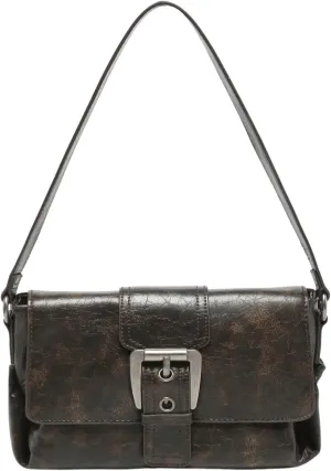 Verdusa Women's Buckle Square Bags Vintage Top Handle Underarm Shoulder Handbags