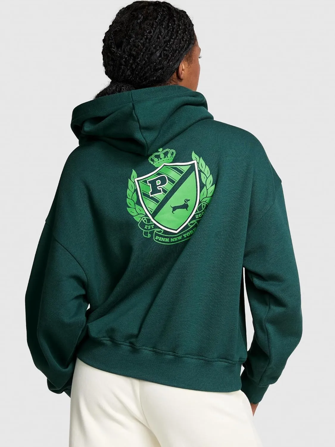 Victoria's Secret Women's PINK Logo Campus Hoodie Sweatshirt (XS-XXL)