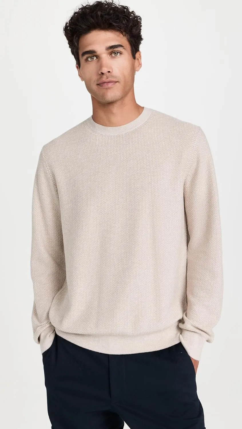 Vince Men's Geo Jacquard Crew Sweater