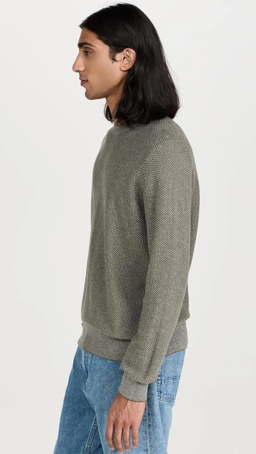 Vince Men's Geo Jacquard Crew Sweater