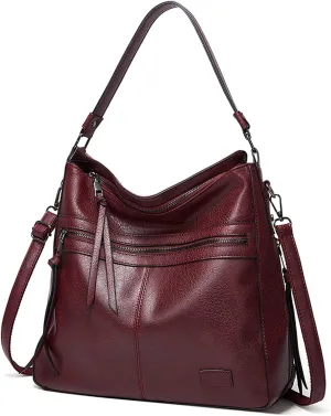 Vintage Handbag Women Hobo Top-handle Tote Bags Ladies Shoulder Bucket