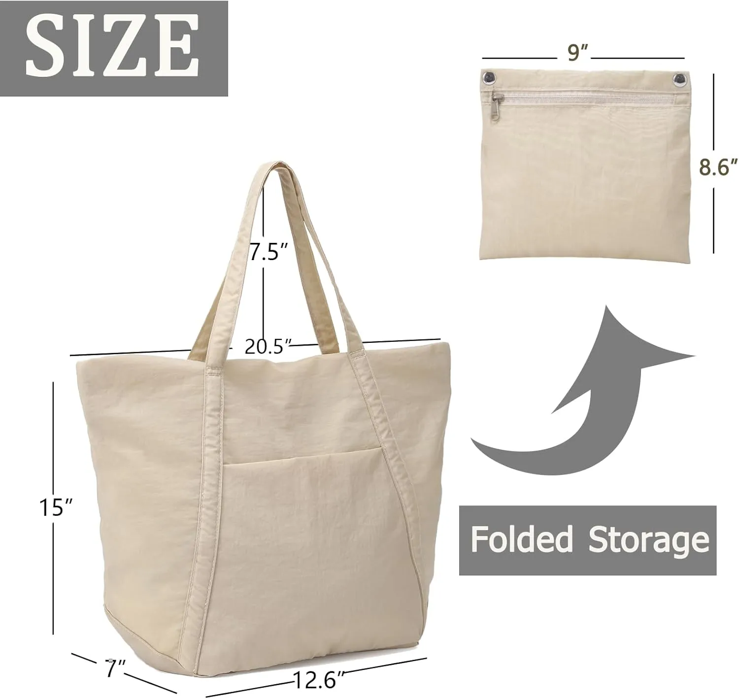 VODIU Large Tote Bag For Women, Travel Shoulder Bag Cloud Top Handle Handbag