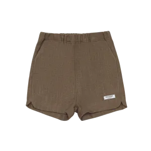 Wavel Linen Shorts | Brown