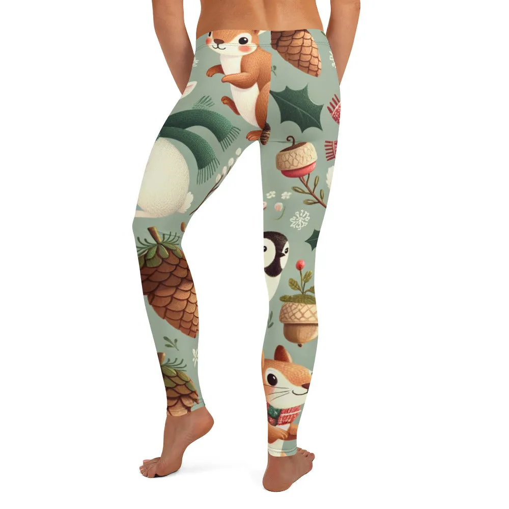 Whimsical Winter Wear Leggings