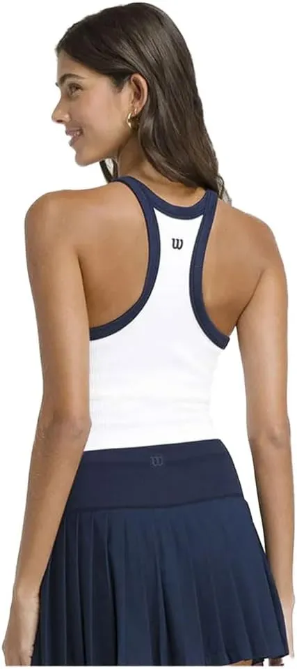 WILSON On The Daily Brami Tank Top - Bright White/Classic Navy