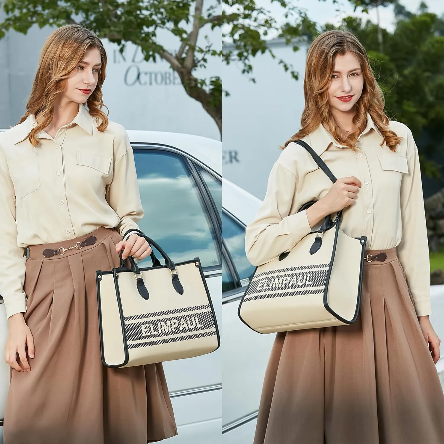 Women Fashion Handbag Wallet Tote Bag Shoulder Bag Top Handle Satchel Purse Set